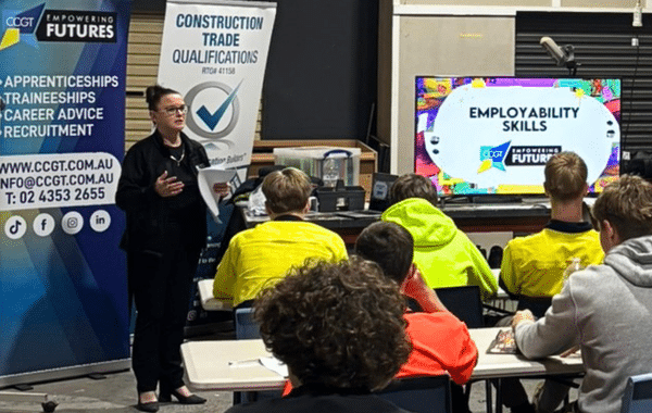 Peta Ross at the employability skills workshop